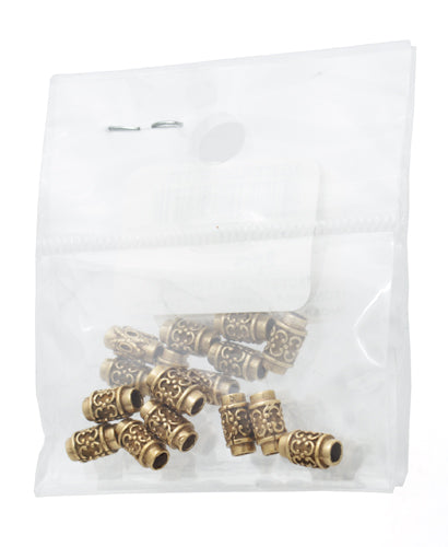 Bronze Tube 3/4 Design 8.5x3.5mm