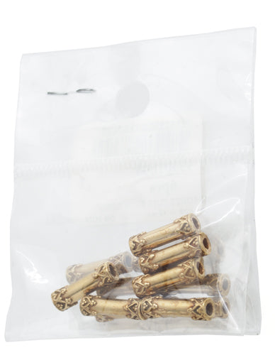Bronze Tube Ends Design 15x4mm