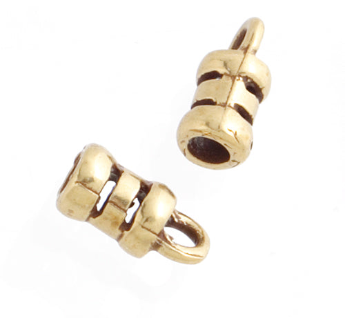 Bronze End Cap Ribbed 