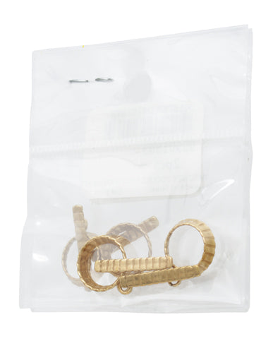 Bronze Toggle Ring Hammered 10mm