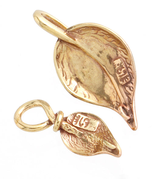 Bronze Hook & Eye Leaf 25mm