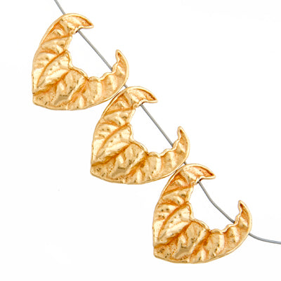 Bronze Bead Frame Leaf 23x22mm