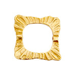 Bronze Connector Square 21mm Ruffled - Cosplay Supplies Inc