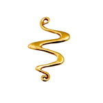 Bronze Connector Squiggle 29x16mm - Cosplay Supplies Inc
