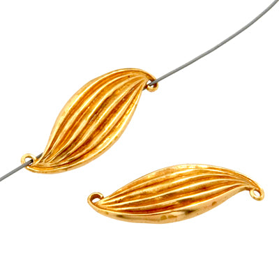 Bronze Connector Leaf 30x11mm