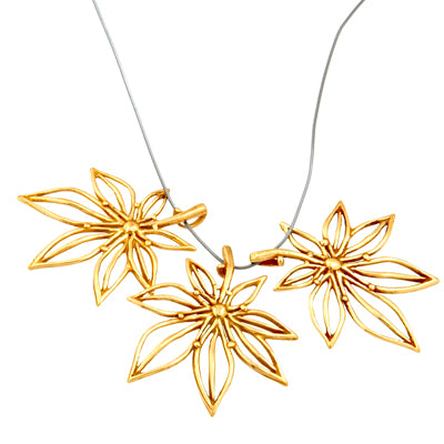 Bronze Pendant Open Flower 29x32mm