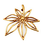 Bronze Pendant Open Flower 29x32mm - Cosplay Supplies Inc