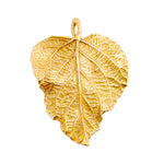 Bronze Pendant Ivy Leaf 32x28mm Hammered - Cosplay Supplies Inc
