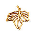 Bronze Pendant Open Maple Leaf 22mm