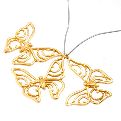 Bronze Pendant Open Butterfly 25x26mm