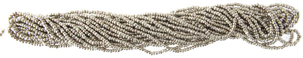 Charlotte Beads 8/0 Strung Real Silver