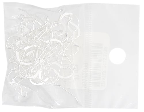 SS.925 Earwire Flat Coil .025in Round Wire Approx 6.4g