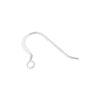 SS.925 Earwire .025in Round Flat With Coil Short Tail Approx 5.3g