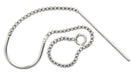 SS.925 U-Threader Box Chain 2in Drop With Ring Approx 2.4g