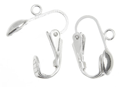 SS.925 Earclip - French 6.5mm With 1/2 Ball With Open Ring