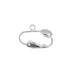 SS.925 Earclip - French 6.5mm With 1/2 Ball With Open Ring