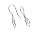 SS.925 Earring - Hook With Cloud 2 Pairs 5x25mm