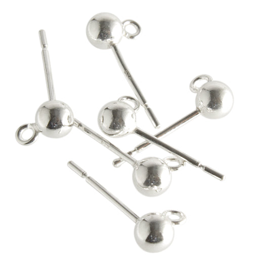 SS.925 Ballpost With Ring 3mm Approx 4.88g