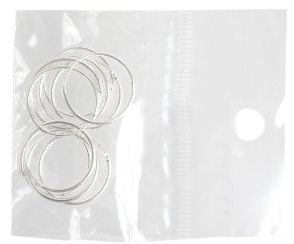 SS.925 Hoop With Hinge 25mm OD Wire 0.5in/1.25mm Approx 5.16g