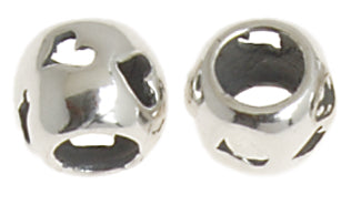 SS.925 Bead Round Heart Cutout 5mm
