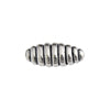 SS.925 Bead Oval Ribbed 8x20mm