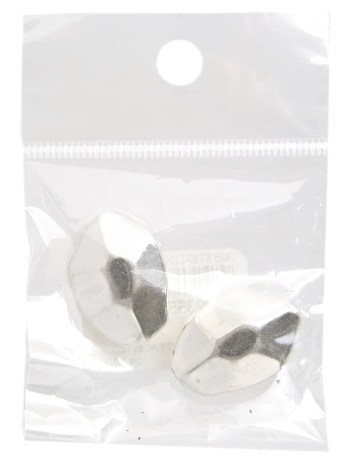 SS.925 Bead Flat Facetted 18x25mm