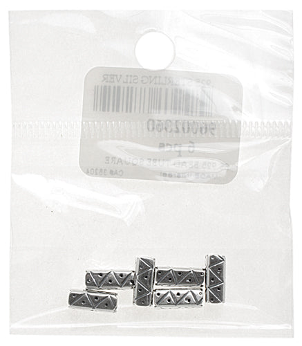 SS.925 Bead Tube Square 4x10mm