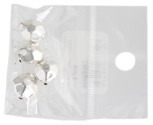 SS.925 Bead Flat Facetted 11x13mm