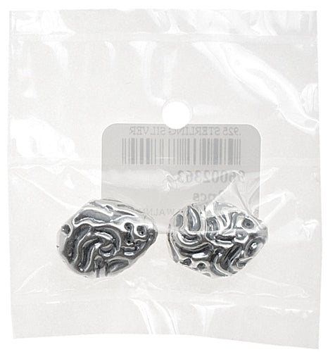 SS.925 Bead Flat Walnut 15x20.5mm