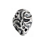 SS.925 Bead Flat Walnut 15.5x19.5mm - Cosplay Supplies Inc