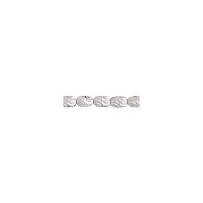 SS.925 Bead Oval S Cut Stardust 4x6mm w/1.3mm Hole Approx 5.6g - Cosplay Supplies Inc