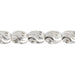 SS.925 Bead Oval S Cut Stardust 6x9mm With 2.2mm Hole Approx 4.8g