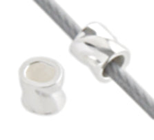 SS.925 Crimp Bead Twisted 2mm Approx 2.3g