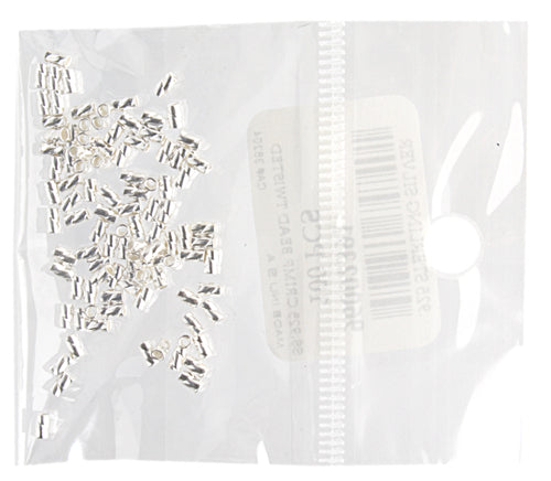 SS.925 Crimp Tube Twisted 2x3mm Approx 3.7g