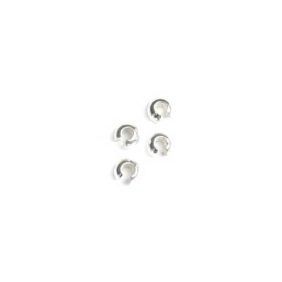 SS.925 Crimp Bead Cover - 3mm Approx .4g - Cosplay Supplies Inc