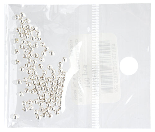 SS.925 Smooth Seamed Bead 2.5mm/.032in Approx 2.9g