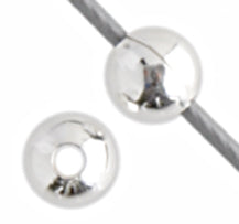 SS.925 Smooth Seamed Bead 3mm W/.9mm Hole Approx 4.3g