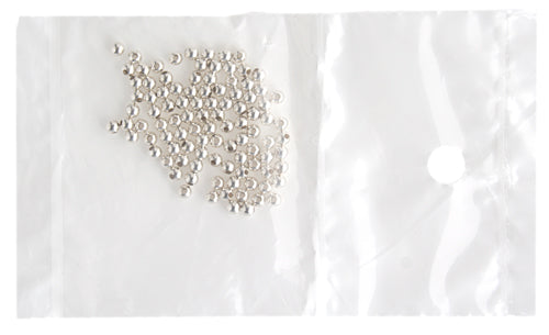 SS.925 Bead - Smooth Seamless 2.5mm W/.036in/.9mm Hole Approx 3.7g