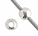 SS.925 Bead - Smooth Seamless 2.5mm W/.036in/.9mm Hole Approx 3.7g