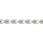 SS.925 Bead - Smooth Oval 3x4.5mm With 1.2mm Hole Approx 4.9g