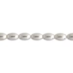 SS.925 Bead - Smooth Oval 3x4.5mm With 1.2mm Hole Approx 4.9g - Cosplay Supplies Inc