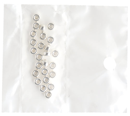 SS.925 Bead - Rondelle 4.2mm With 1.2mm Hole Approx 2.2g