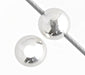 SS.925 Smooth Saucer Bead 5mm With 2mm Hole Approx 6.3g
