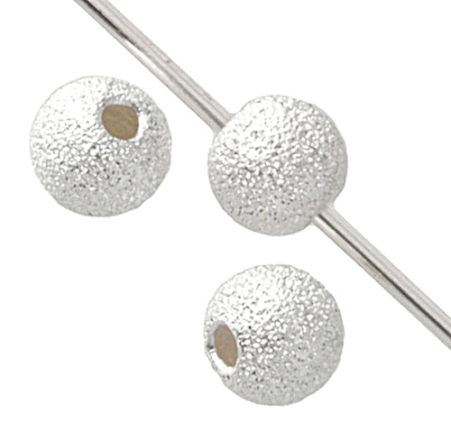 SS.925 Sparkle Bead 3mm With 1.2mm Hole Approx 1.g