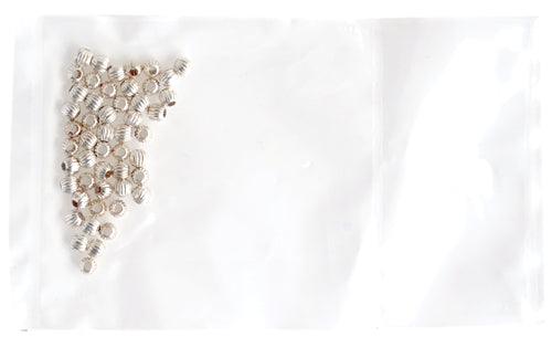 SS.925 Corrugated Beads 3mm .048in/1.2mm Hole Approx 2.80g