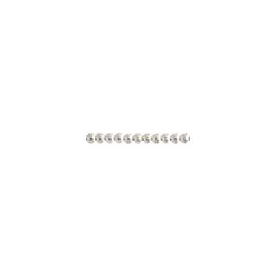 SS.925 Corrugated Beads 3mm .048in/1.2mm Hole Approx 2.80g - Cosplay Supplies Inc