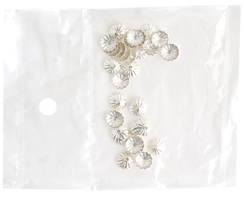 SS.925 Bead Cap 7mm .048"/ 1.2mm Hole ( Approx 3.95g)