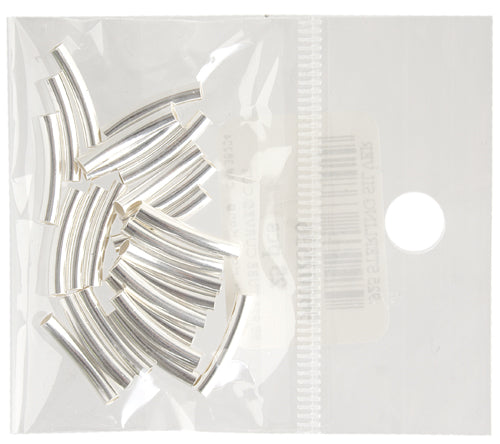 SS.925 Tube Curved Cut 2.5x15mm With 2.2mm Hole Approx 4.7g