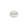 SS.925 Oval Message Beads Love 11mm (Hole 1.8mm)