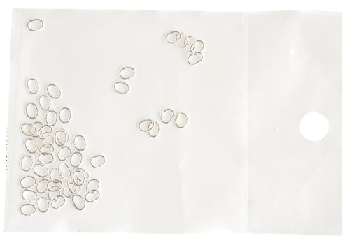 SS.925 Jump Ring Oval OD 4mm Open .025x3X4mm Approx 1.8g